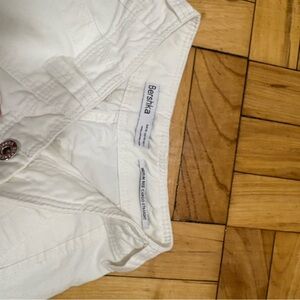 Bershka Cream Trousers/ cargo pants